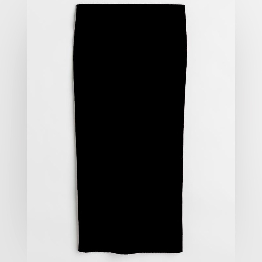 Ribbed H&M Black Skirt